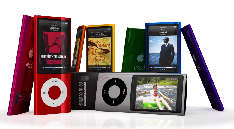 IPOD NANO 8 GB 5^ GENERAZIONE DISPONIBILE IN DUE COLORI: SILVER E FUCSIA